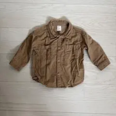 H&M コーデュロイシャツ ブラウン ベビー 74cm