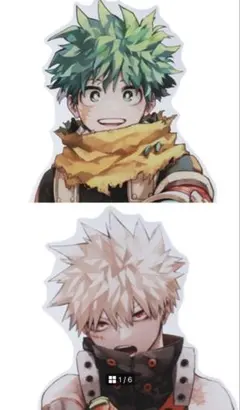 JCS限定 ヒロアカ　アクリルGIGAフィギュア 爆豪勝己　緑屋出久　2点セット