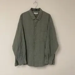 GLOBAL WORK チェック柄 長袖シャツ M