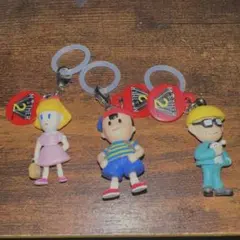 MOTHER2 チャームマスコット　ネス ポーラ ジェフ　マザー2