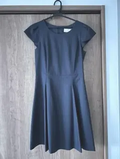 Ruby rivet ネイビーフレアドレス　結婚式　お呼ばれ　ドレス　サイズ38