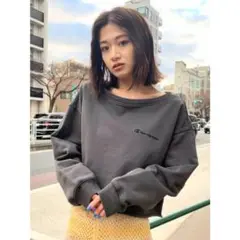 【EMODA×CHAMPION】カットオフダイショートプルオーバー（ブラック）
