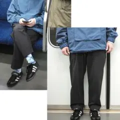 MOSHA モシャ 4WAY ストレッチ ユーティリティトラウザー ブラック