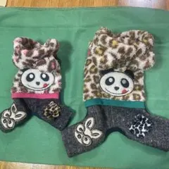 Ｊ& K animals 可愛いカッコイイパンダヒョウ柄カバーオール