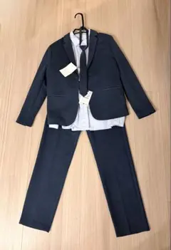 ZARA KIDS ネイビー スーツセット ネクタイ付き152センチ