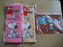 スヌーピー コットンポーチ マルチケース 3点セット