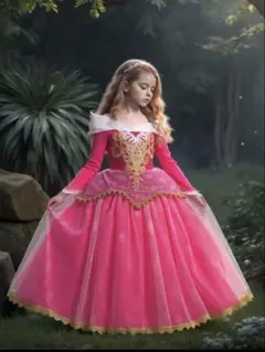 プリンセス風ピンクドレス