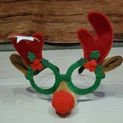 トナカイの角付きクリスマスメガネ