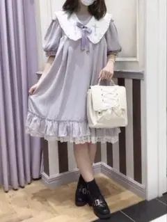 Amavel クロスハートAラインOP パープル