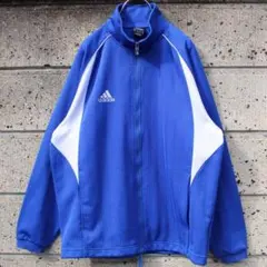 00's adidas ロゴ刺繍 生地3ライン入り 古着 トラックジャケット