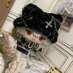 ベルベット調ブラック【匿名配送】にじぱぺっと　にじぱぺ　ぱぺ服　10cmぬい