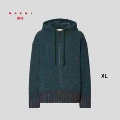 UNIQLO MARNI【ミックスカラーニットオーバーサイズフルジップパーカー】
