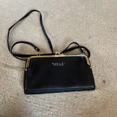 ブラック お財布ショルダーバッグ