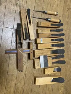 鑿 ノミ 追入鑿 在銘 伊勢弘 他 10丁 鑿巻き付き 職人 DIY 大工道具 
