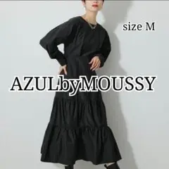 【完売品】 AZULbyMOUSSY 2WAYカシュクールティアードワンピース