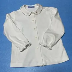 極美品familiarファミリア❤️襟の刺繍の素敵なブラウス❤️ホワイト❤️110