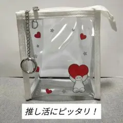 Disney　ベイマックス　クリアポーチ（カラビナつき）