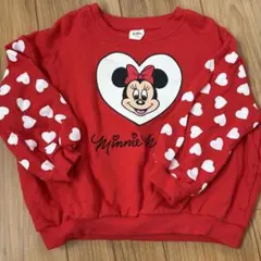 リトシー　ミニーマウス トレーナー 赤 110