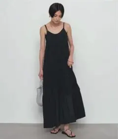 ラウンジドレス サテンティアードキャミワンピース F - メルカリ