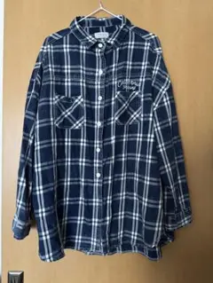 California Bracing 長袖ネルシャツ ネイビー