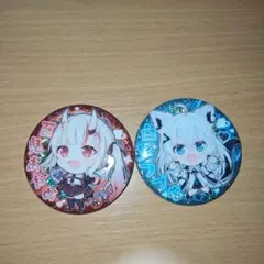 百鬼あやめと白上フブキ ピンバッジセット