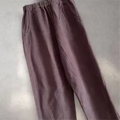 SM2サマンサモスモス コーデュロイ ギャザーイージーパンツ パープル