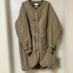 earth music&ecology キルティングジャケット ベージュ