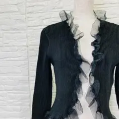 SPECCHIO スペッチオ ボレロジャケット(40)(L)シアー フリル 春夏のサムネイル