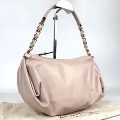 美品 Salvatore Ferragamo チェーン ショルダー　ハンドバッグ