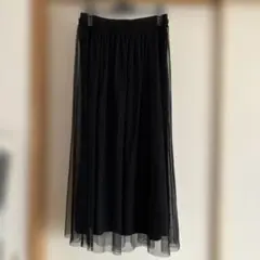 GU チュールスカート　黒　ブラック ロングスカート Mサイズ 大人気！