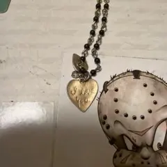 ハート型「I love you」ネックレス