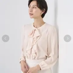ANAYI バックサテンリボンラッフル ブラウスのサムネイル