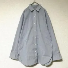 ドゥーズィエムクラス ワッシャー ストライプ ビッグシャツ ブルー 美品のサムネイル