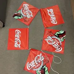コカコーラ　販促品　垂れ幕　旗　昭和　当時物　未使用品のサムネイル