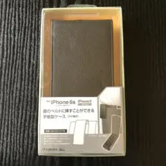 新品★iPhone 6 6S 腰のベルトに挿すことができる手帳型ケース★ブラック