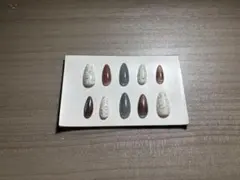 レオパード柄 ネイルチップ 10個セット