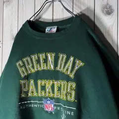 ロゴアスレチック NFL パッカーズ 総刺繍 スウェット L USA製 90s