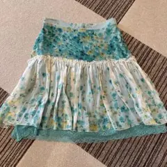 blugirl Blumarine 花柄 フレアスカート グリーンのサムネイル
