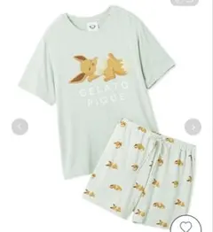 【ポケモンスリープ】接触冷感プリントTシャツ＆ショートパンツセット