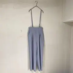 【未使用】オールインワン　サロペット　サスペンダー付き　ハイウエストパンツ【L】のサムネイル