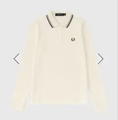 Fred Perry アイボリー 長袖ポロシャツ