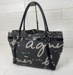 agnès b. VOYAGE デニムトートバッグ　ブラック