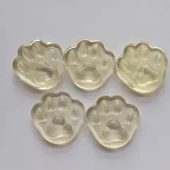 1　肉球　レジン製　デコパーツ　足跡 猫 キャット ハンドメイド　手芸　推し活