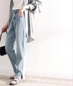 ハイウエストデニムパンツ