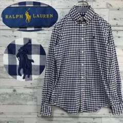 ☆現行タグ☆ラルフローレン　ギンガムチェック柄長袖シャツ　slim fit