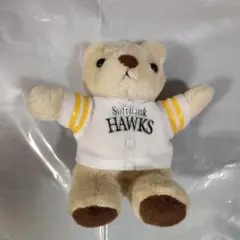 ソフトバンクホークス　くまのぬいぐるみ　柳田悠岐