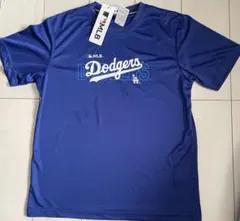 新品　3 Lサイズ　MLB ドジャース　半袖ロゴTシャツ メッシュ　ブルー