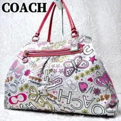 COACH Poppy Butterfly Print Tote Bag