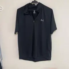 UNDER ARMOUR ハーフジップ ポロシャツ ブラック L
