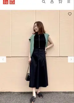 UVカットスーピマコットンVネックカーディガン